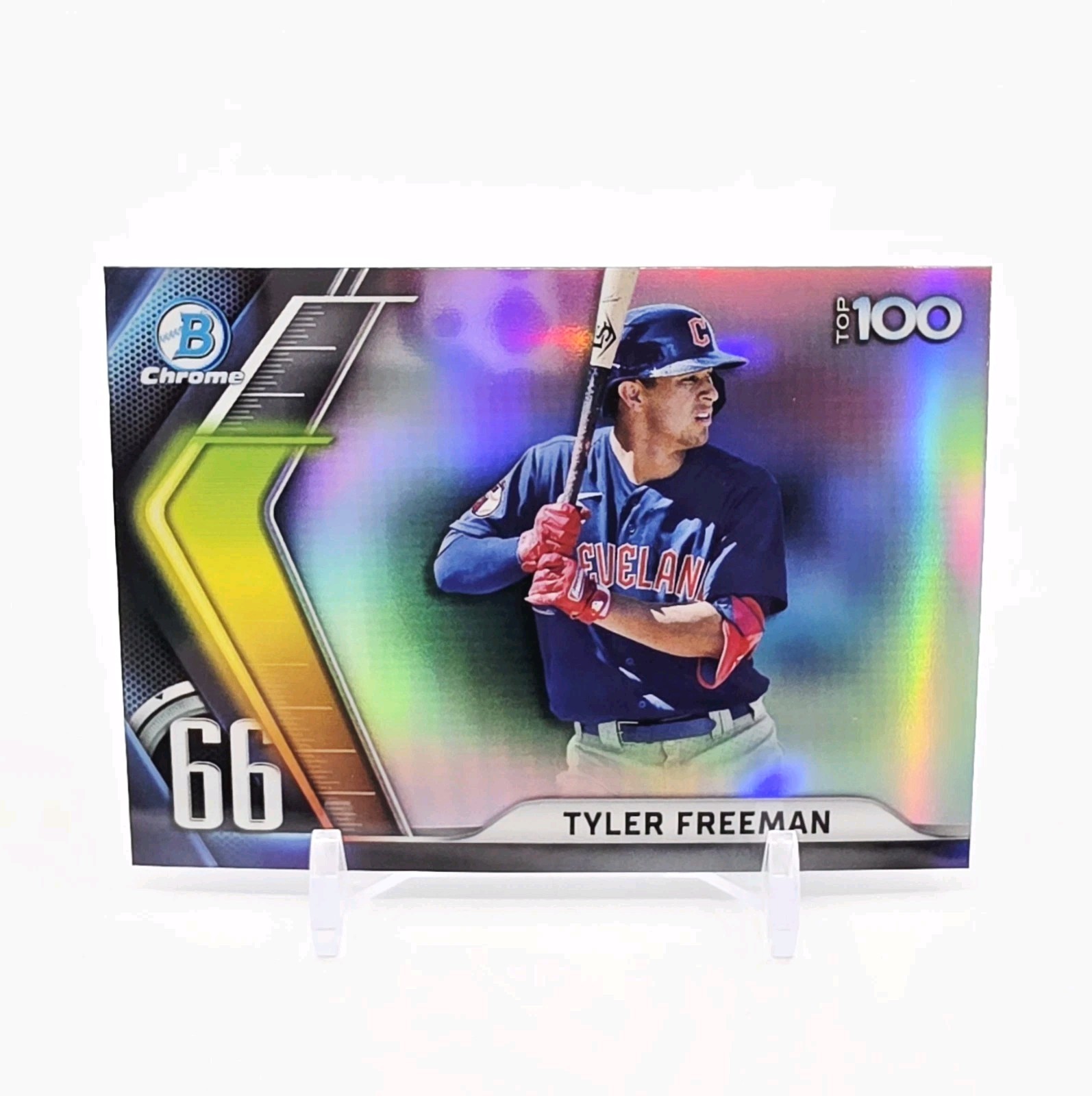 2022 Bowman Chrome Tyler Freeman Bowman Scouts Top 100 Refractor No. BTP-66
