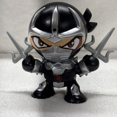 4.75  Tall Motion Activated Farting Ninja , Black and Silver