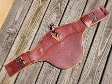 CWD Chestnut/Tan Anatomic Padded Short Belly Guard Stud Girth - 28"-70cm - NWOT