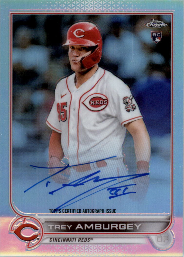 2022 Topps Chrome Rookie Autographs Refractors #RATA Trey Amburgey Auto /499