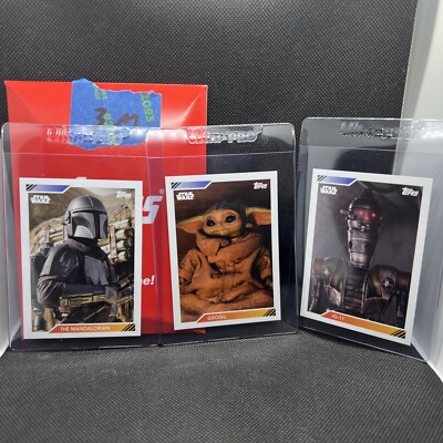 2024 TOPPS Star Wars Lot Mandalorian Grogu IG-11 ThrowBack Thursday Cards TBT 3M