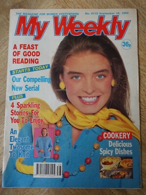 My Weekly magazine  September 19 1992 (No 4110) Feature on Catherine Cookson
