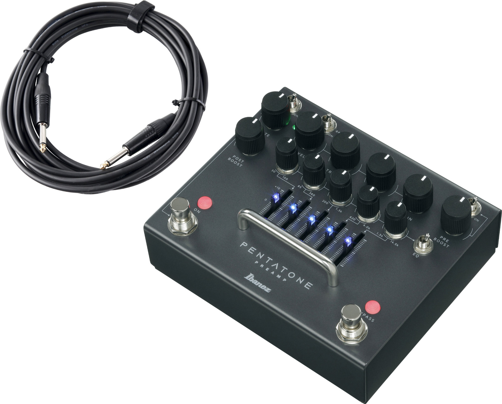 Комплект предусилителя Ibanez PTPRE Pentatone с кабелем E-Gitarre для регулировки уровня шума