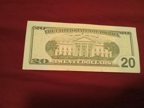 2017 A $20 TWENTY DOLLAR BILL RADAR SERIAL NUMBER NOTE PF 68366386 D JACKSON - Picture 2 of 6