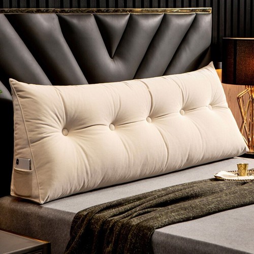 Sofa Long Cushion Backrest Large Rectangle Washable Tatami Pillow Bed Backrest - Picture 27 of 32