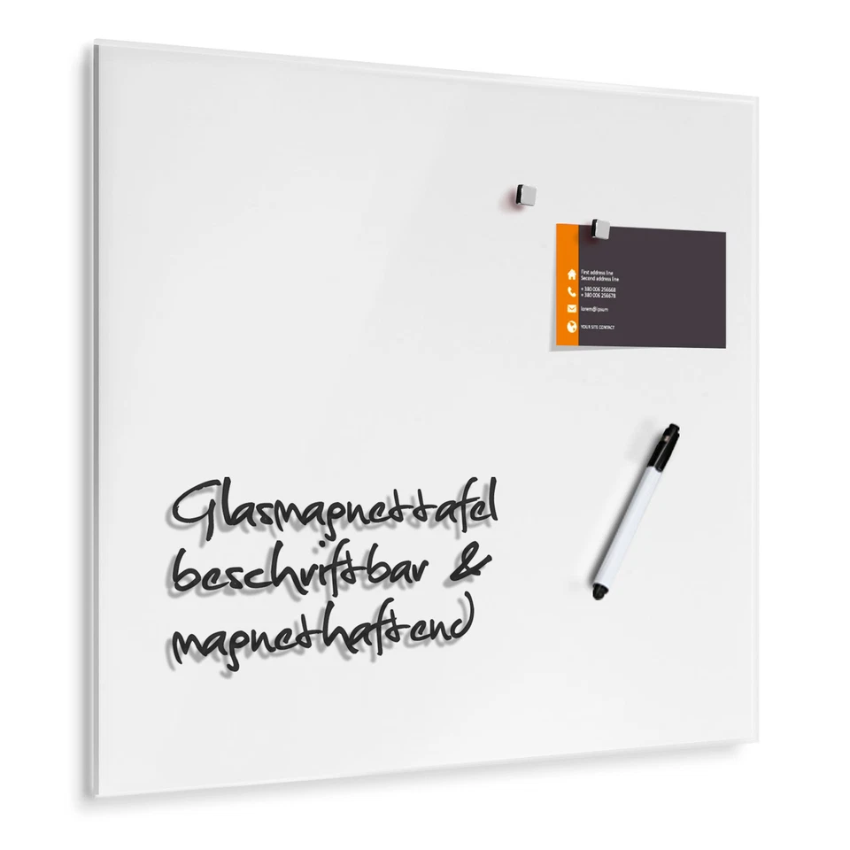 Glasboard Magnettafel Memoboard Whiteboard Glas Magnet Board | LISSABON - Bild 3 von 4