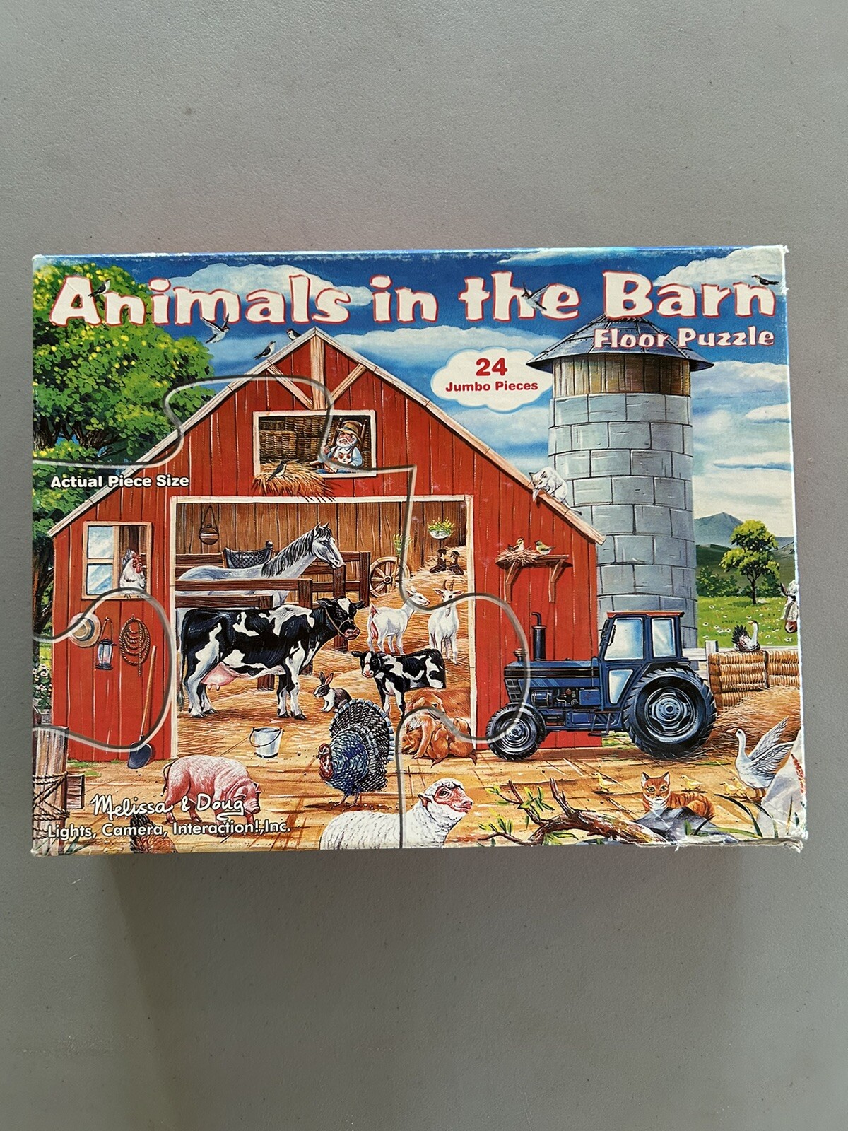 Animals In The Barn Floor Puzzle 24 Jumbo Pieces