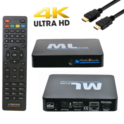 Medialink ML 8100 TV Box Android 7.0.1 Miracast 4K 2160p WIFI zum Top Preis