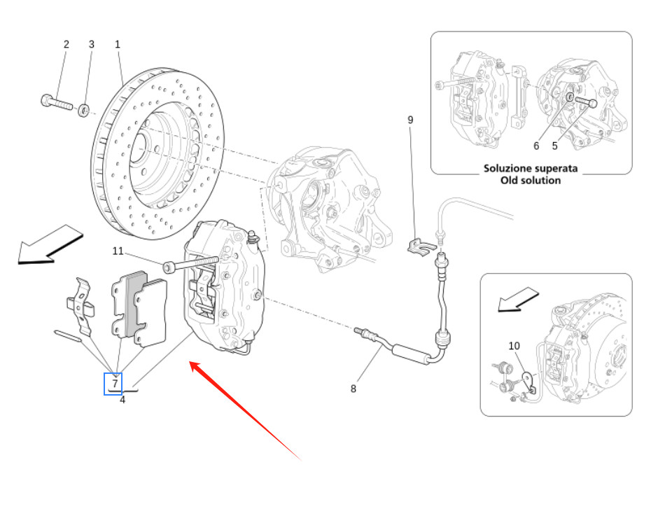 For Maserati Rear Brake Pads ⭐ Compatible Replacement Quieter/Low Dust