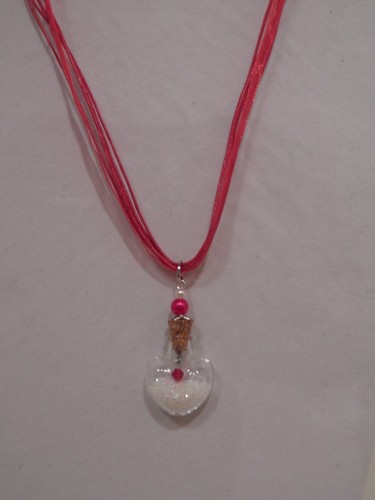 Valentines love heart, Glass heart vial, Valentines , heart vial, love heart. - Picture 2 of 7