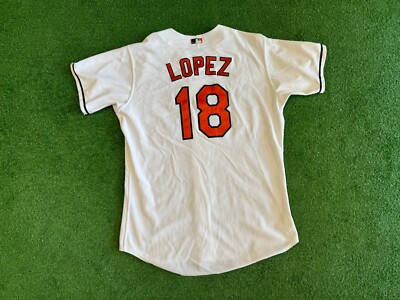 Baltimore Orioles Javy López #18 Authentic MLB Baseball Jersey