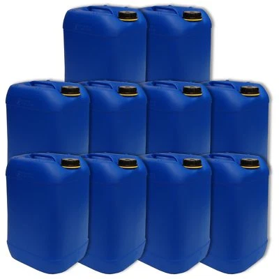 MARKENPRODUKT 10er Set Kunststoffkanister blau 25 L Camping stabil dicht lebensmittelecht