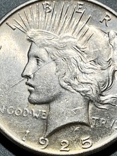 1925 Peace Silver Dollar Scratched Face Philadelphia Minted 90% Silver