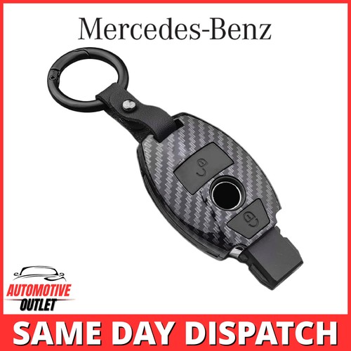 REMOTE KEY FOB COVER CASE KEY RING FOR MERCEDES BENZ A B R G CLASS GLK GLA GLC