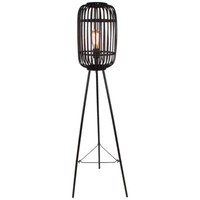Brilliant Woodrow Standleuchte, Dreibeinig Holz Dunkel/Schwarz Innenleuchten,Ste