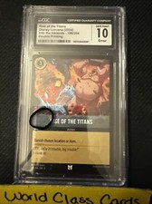 Disney Lorcana CGC 10 Gem Mint Double Printing Error Rise Of The Titans