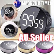 LED Digital Magnetic Countdown Alarm Clock Study Stopwatc Kitchen Timer Cooking