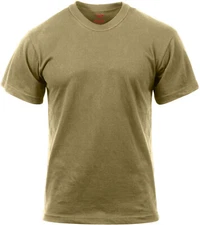 Coyote Brown Official AR 670-1 US Army Solid T-Shirt (100% Cotton)