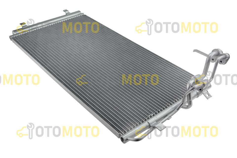 Condenseur climatisation Kia Rio refroidissement rapide en aluminium renforcé argenté