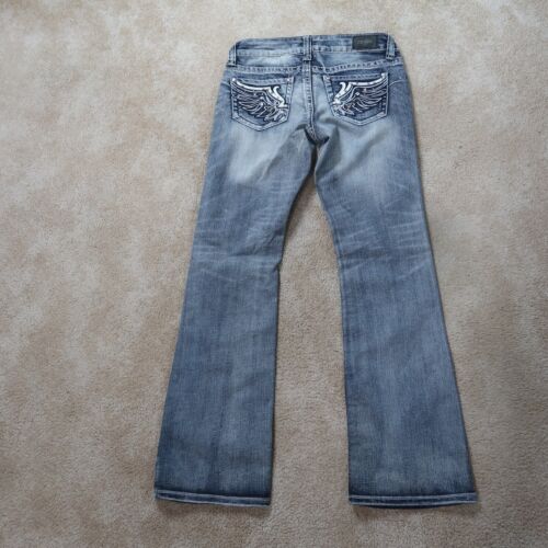 ZCO Bootcut Jeans Low Rise Women's 9 Blue Denim Stretch - Picture 5 of 9