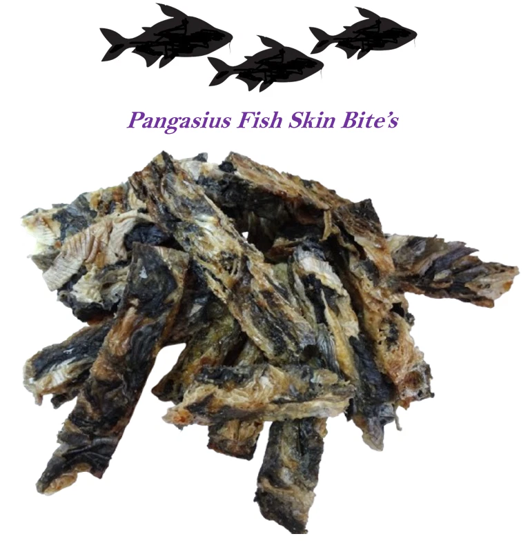 STEP INTO PETS WORLD Fish Fingers Skin Finger Bites Dog Treat Jerky Strips 100% Natural Healthy Chew