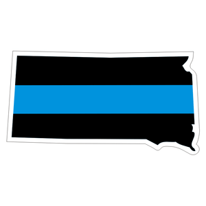 South-Dakota-SD-State-Thin-Blue-Line-Police-Sticker-Decal-218-Made-in-U-S-A