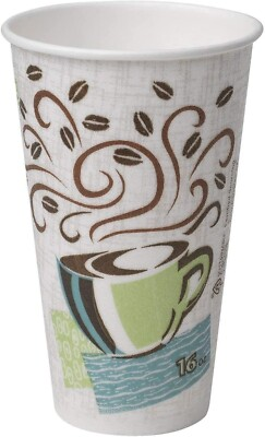 #ad Dixie Perfectouch Insulated Paper Hot Cup Coffee Haze Design 75 Count 16oz $29.99