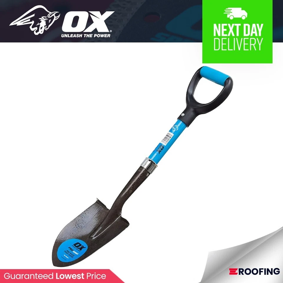 OX Tools P283401 OX Pro Mini Round Point Shovel