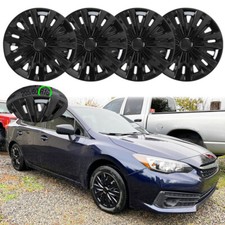 Set Of 4 Hubcap Set R16 Hubcap Wheel Cover Wheel Covers Black For Subaru Impreza