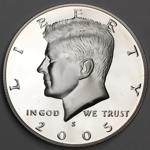 2005-S Silver Proof Kennedy Half Dollar - 90% Silver - (PR) KM#A202c - HD05SS