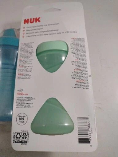Sippy чашка 2 упаковки NUK жесткий носик чашка синий и зеленый - Изображение 3 из 4