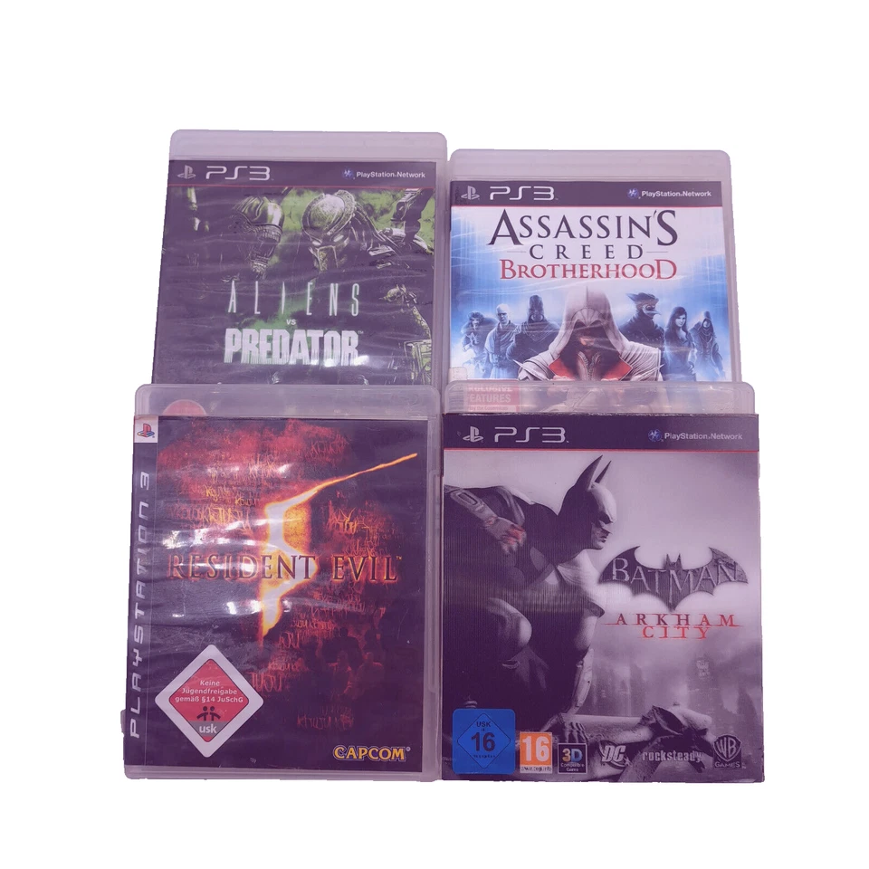 Sony Playstation 3 - PS3 - 4 Spiele Paket - Batman - Assassins Creed - gebraucht - Bild 1 von 1