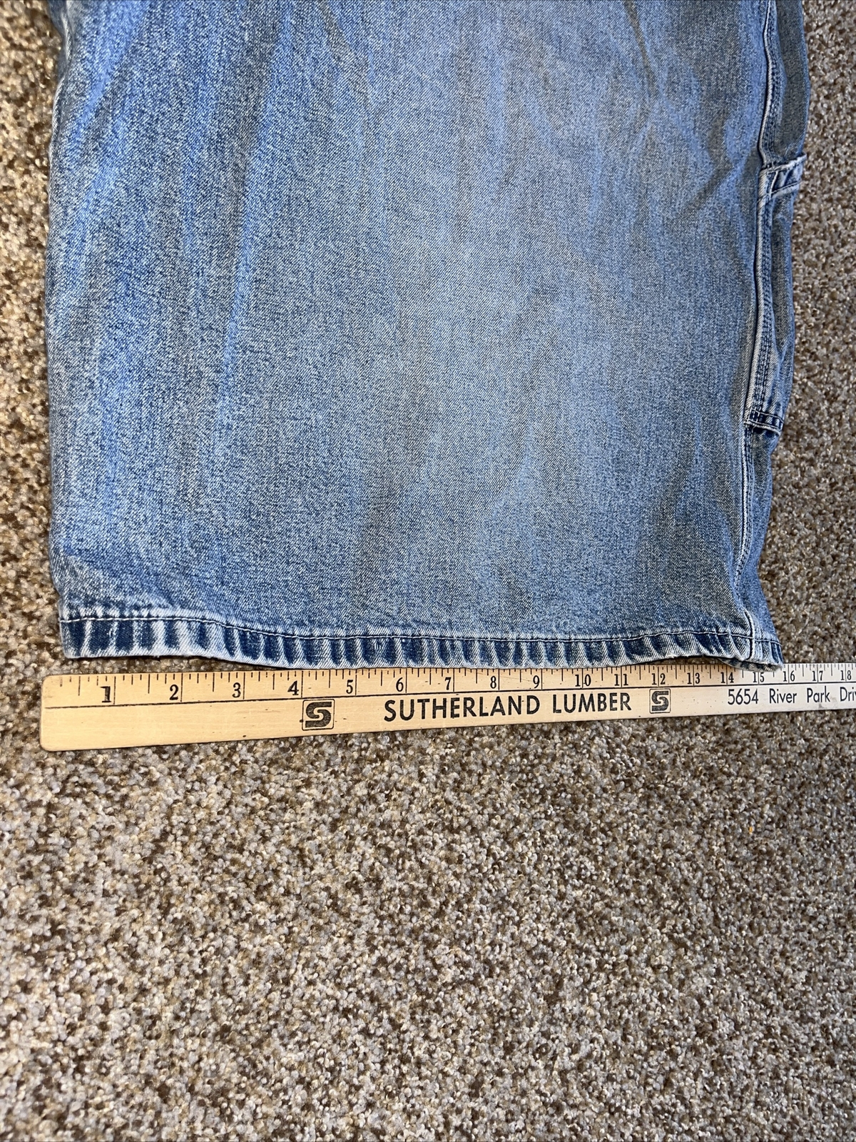 LEVIS SILVERTAB Shorts Mens Vintage Baggy Loose Carpenter Blue Jean 40 - View 9