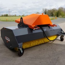 Telehandler forklift industrial road yard brush sweeper £5,680+VAT
