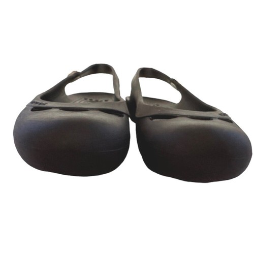 Crocs Women's Jayna Slingback Brown Ballet Flat With Flower Detailing Size 9 - Picture 4 of 6
