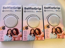 Selfie Grip Shutter Bluetooth  Button for Phone Instant Pairing / 3 In White New