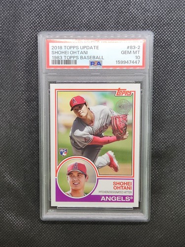 2018 Topps Update Shohei Ohtani 1983 RC Rookie #83-2 Angels PSA 10 GEM MINT