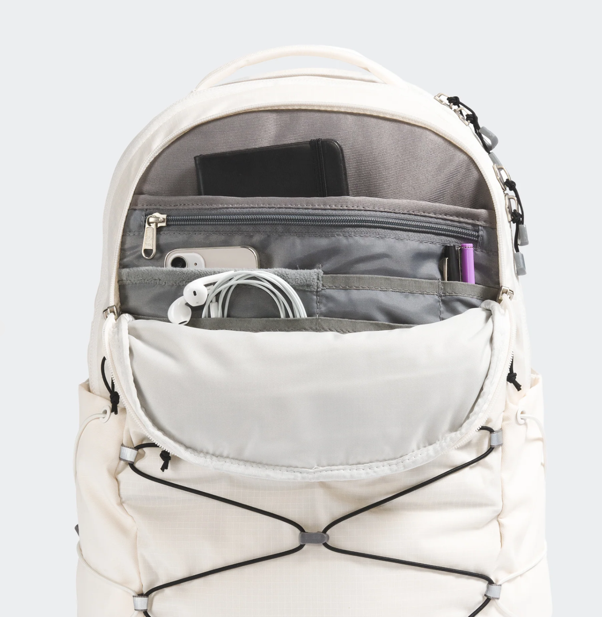 NEW* Women The North Face Borealis Backpack Gardenia White  display picture 3