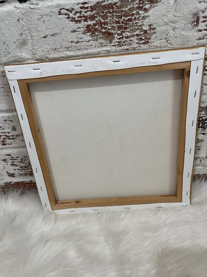 Hand Painted Butterfly Canvas Wall Art Picture Room Decor 12x12” - Image 3 of 4