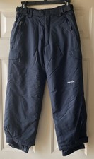 Oxide Boys 10 Black Lined Thermal Snow Pants Insulated Snowboard, Cargo Ski,