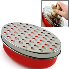 Grater Citrus Lemon Zester with Food Storage Container & Lid Perfect For Hard