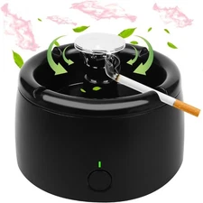 Smokeless Ashtray Indoor,Smoke Removing Ashtray for Home, Office, Car, Indoor...