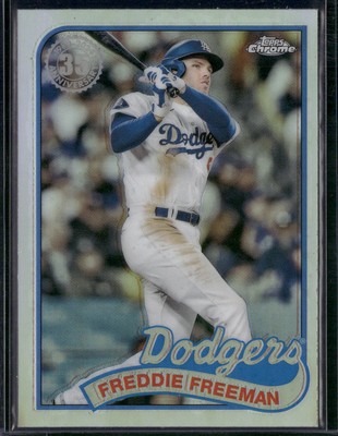 2024 Topps Chrome Update #89CU-16 Freddie Freeman 1989 Topps  35th Anniversary