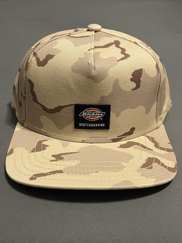 NWT Dickies Skateboarding Mid Pro Snapback WHR106DNC Desert Sand Camo Unisex OS