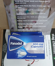 Panadol CAPSULES | Soft CAPSULES - Paracetamol 500mg | 2 x 16 Liquid Capsules