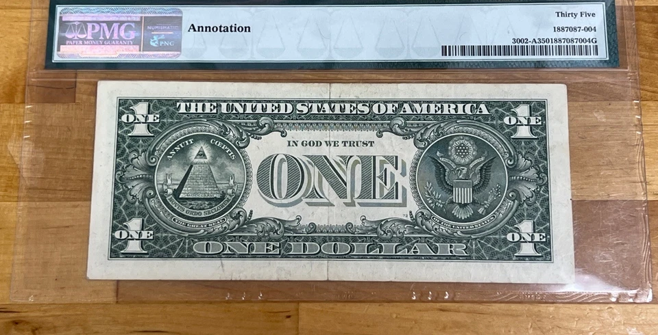 2013 $1 FRN Boston Fr#3002-A Reader # PMG 35 Choice Very Fine - Image 4 of 4