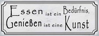 Holzschild 10X27 Cm Essen BedüRfnis GenießEn Kunst Trinken Deko Geschenk Holz Sc