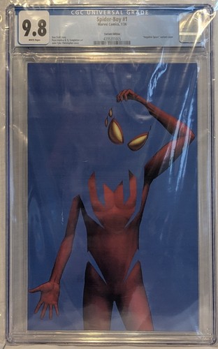 Spider-Boy #1 Christopher Negative Space Virgin Variant Cover CGC 9.8