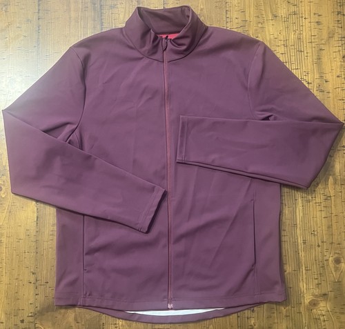 OV Outdoor Voices Sprint Nylon Burgundy Full Zip Men’s Track Jacket Med NWT