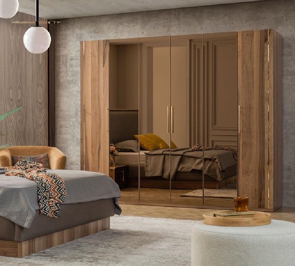 Kleiderschrank SchräNke Schrank Design Holz Schlafzimmer Modern MöBel Neu-image